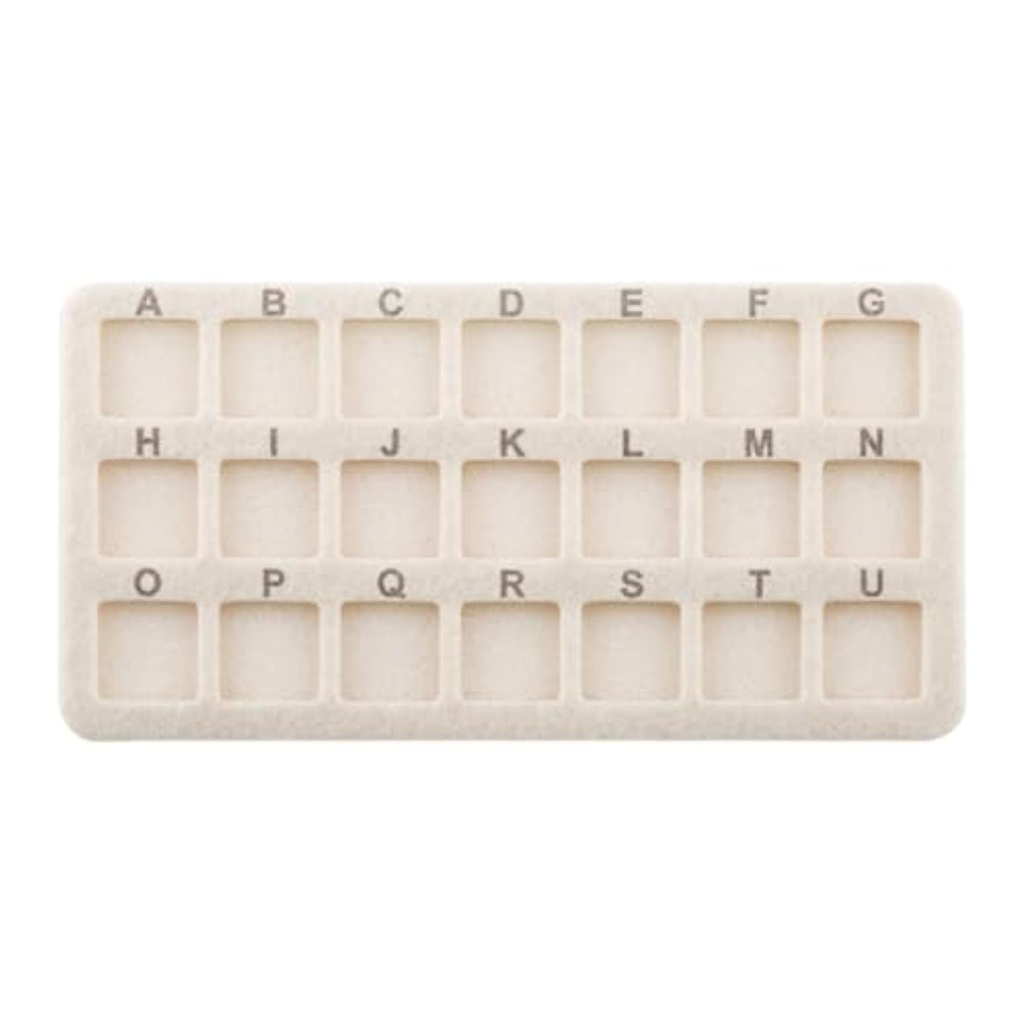 Bead Mat 21 Grid Rectangle Beading Pad for Necklace Making